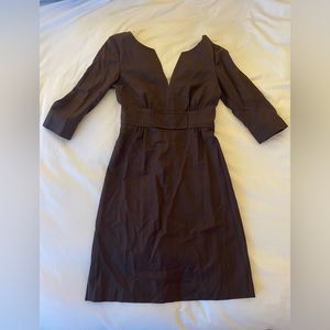 J Crew Vintage-inspired brown dress